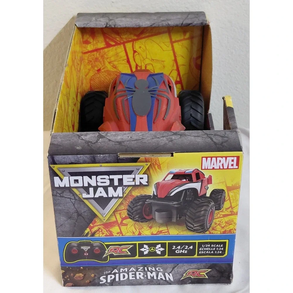 Monster Jam Marvel Amazing Spider-Man RC Monster Truck 1:24 Scale 2.4GHz